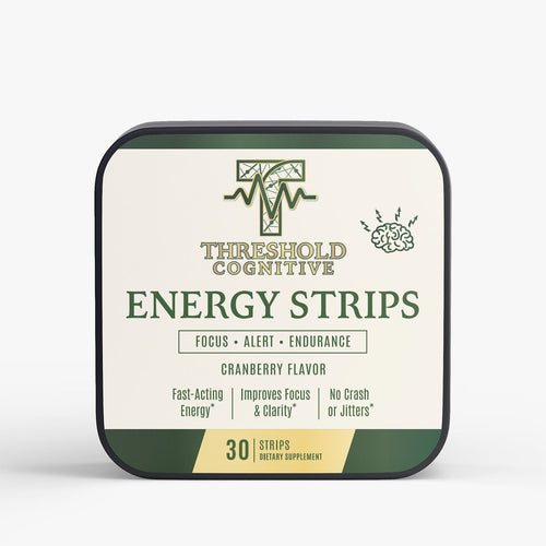 Threshold Cognitive energy strips fast-dissolving focus supplement
