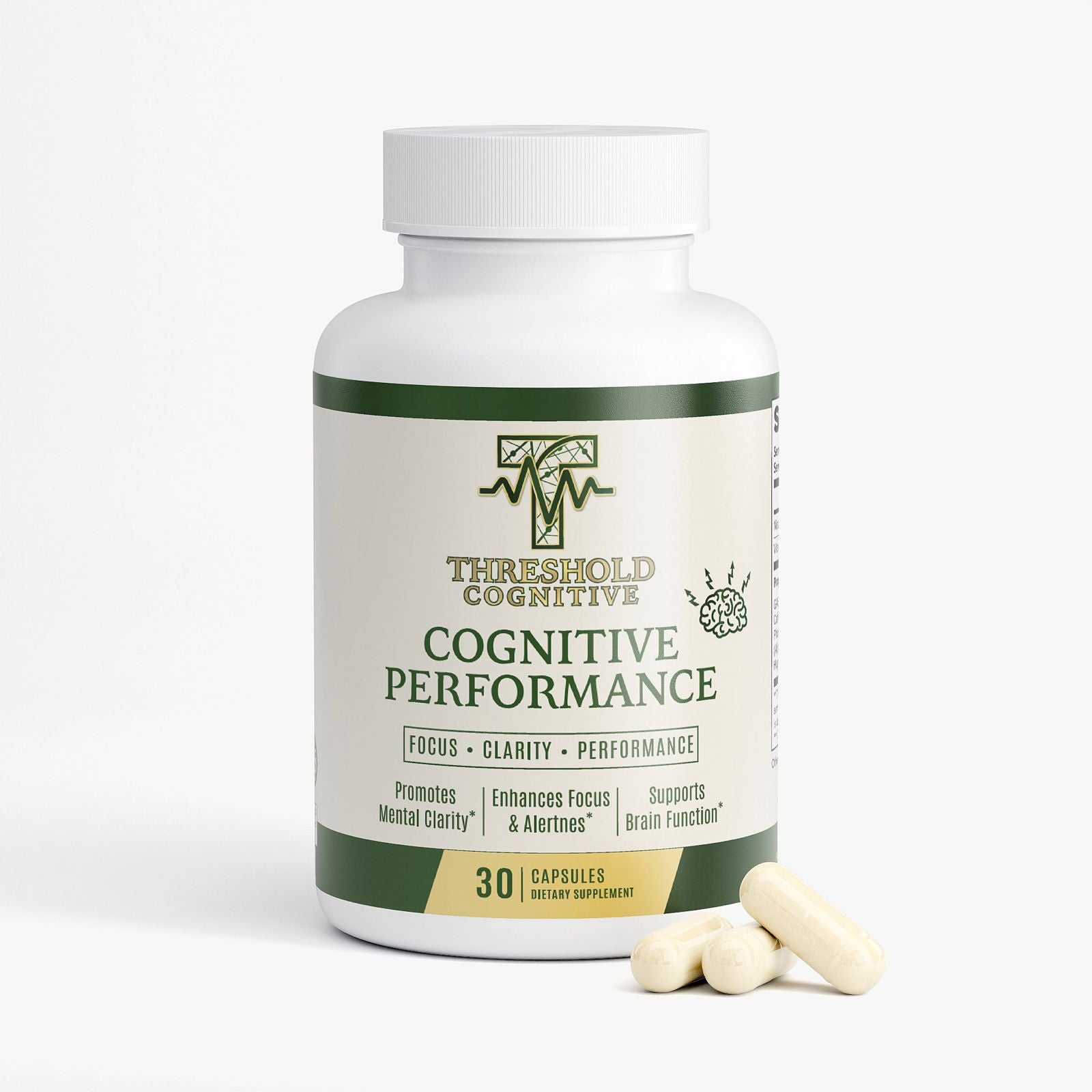    Threshold Cognitive Performance Capsules - Nootropic Focus & Energy Support